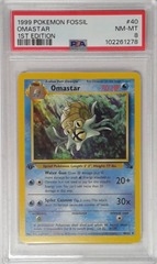 V1731: 1999: Omastar: 14/132: 1ST Edition: Fossil: PSA: 8: NM-MT: 102261278
